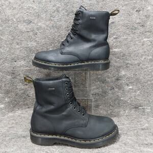 Dr. Martens 1460 W WP Boots Women's Size 10 Black Waterproof Leather Utility